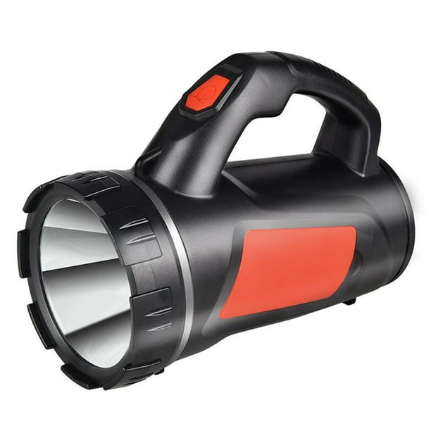 Mini Fast Focus Spotlight Torch Lantern Flashlight with Stand 4 AA Batteries